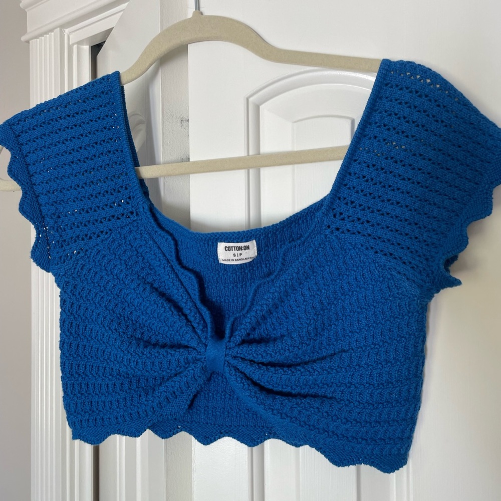 Cotton on women’s crochet crop top